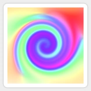 Trippy Spinny Rainbow Design Sticker